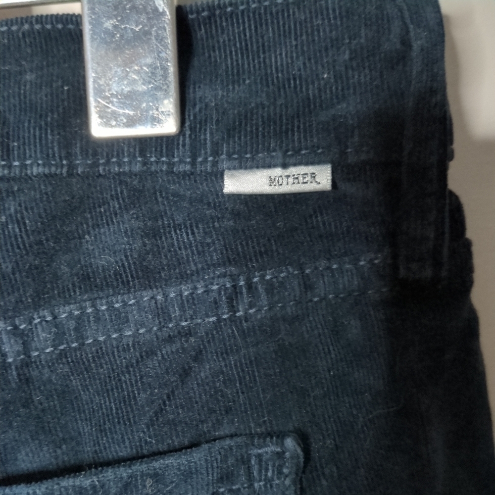 Mother "The Dropout" Corduroy Jeans In Deep Blue Size 25 - Picture 6 of 11